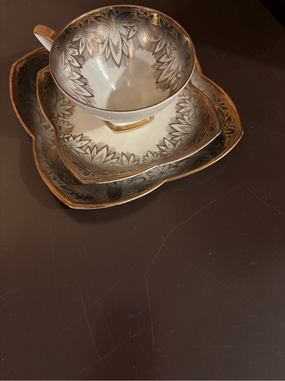 Vintage Alka Bavarian China Elegant Gold-Trimmed Luncheon Place setting